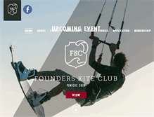 Tablet Screenshot of founderskiteclub.com